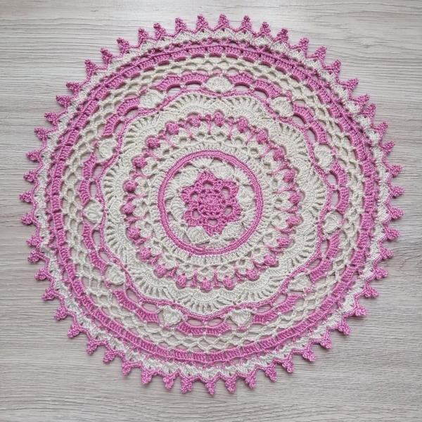 Crochet Pertevniyal Mandala Doily Crochet Pertevniyal Mandala Doily