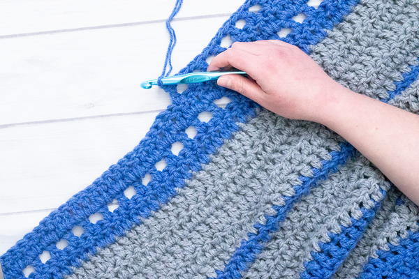 Striped Baby Blanket Striped Baby Blanket