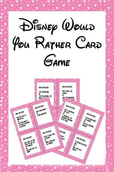 Printable Disney Themed Would You Rather Questions For Kids Printable Disney Themed Would You Rather Questions For Kids