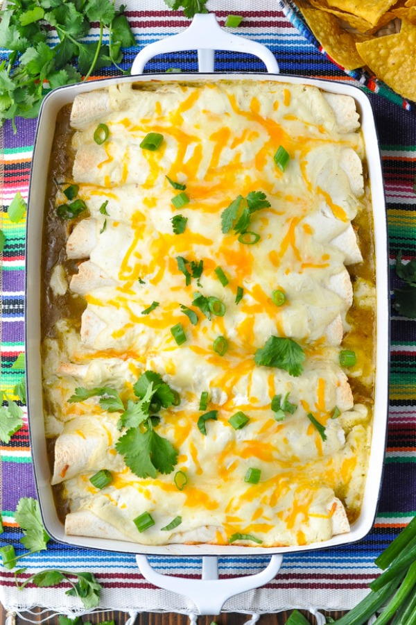 Sour Cream Chicken Enchiladas