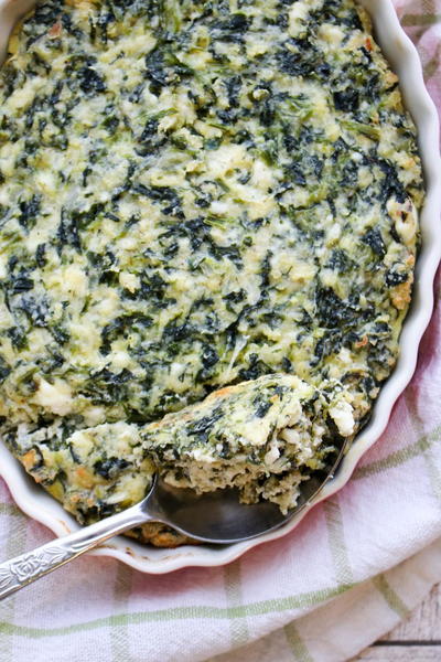 Crustless Spinach Pie Crustless Spinach Pie