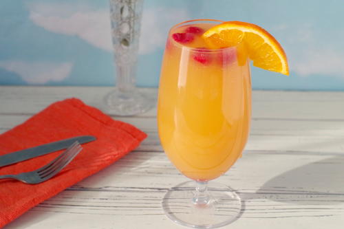 Raspberry Mimosa Mocktail Raspberry Mimosa Mocktail