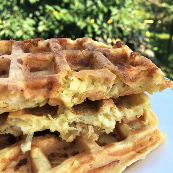 Zucchini Waffles Zucchini Waffles