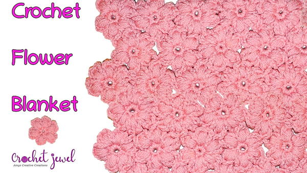 Puff Stitch Flower Blanket Aghan Puff Stitch Flower Blanket Aghan