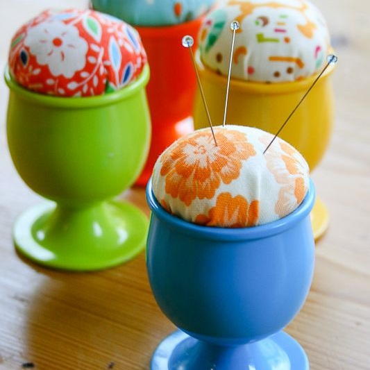 Make a Pin Cushion Egg Cup Make a Pin Cushion Egg Cup