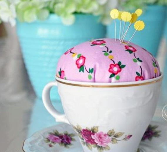 Ladylike Teacup DIY Pincushion Ladylike Teacup DIY Pincushion