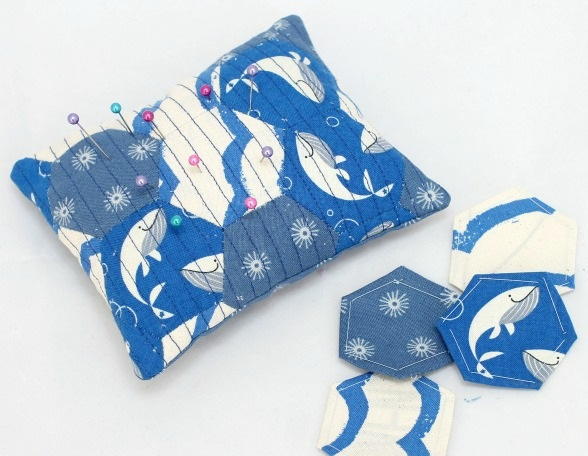 Simple Hexie Pincushion Simple Hexie Pincushion