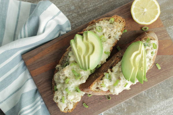 California Open Faced Tuna Melt California Open Faced Tuna Melt