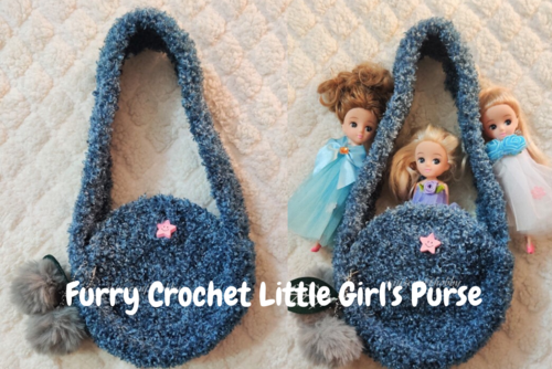Furry Crochet Little Girls Purse Furry Crochet Little Girl's Purse