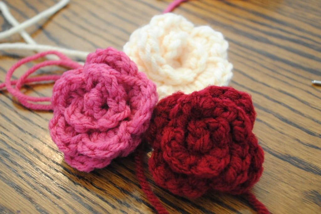 how to make a crochet rosette