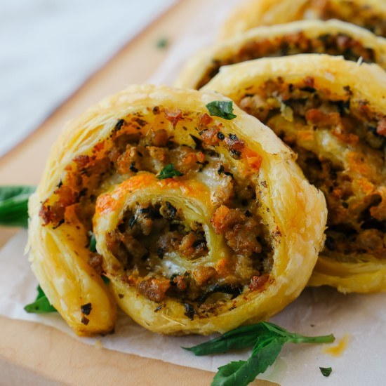 Delicious Sausage Pinwheels Delicious Sausage Pinwheels