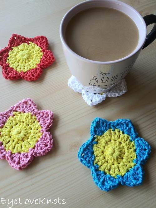 Easy Floral Coasters Easy Floral Coasters