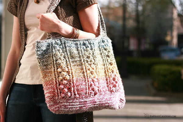 Braided Bobble Crochet Bag Braided Bobble Crochet Bag