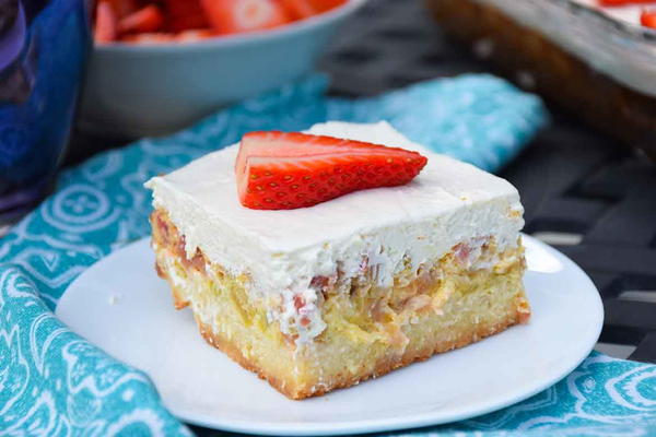 Keto Rhubarb Custard Bars Keto Rhubarb Custard Bars