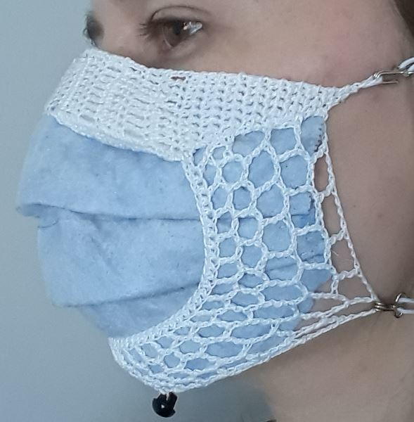 Crochet Face Mask Covering Crochet Face Mask Covering