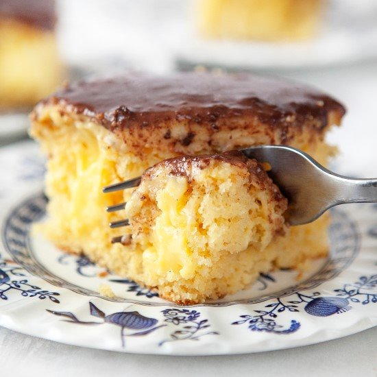 Boston Cream Poke Cake Boston Cream Poke Cake