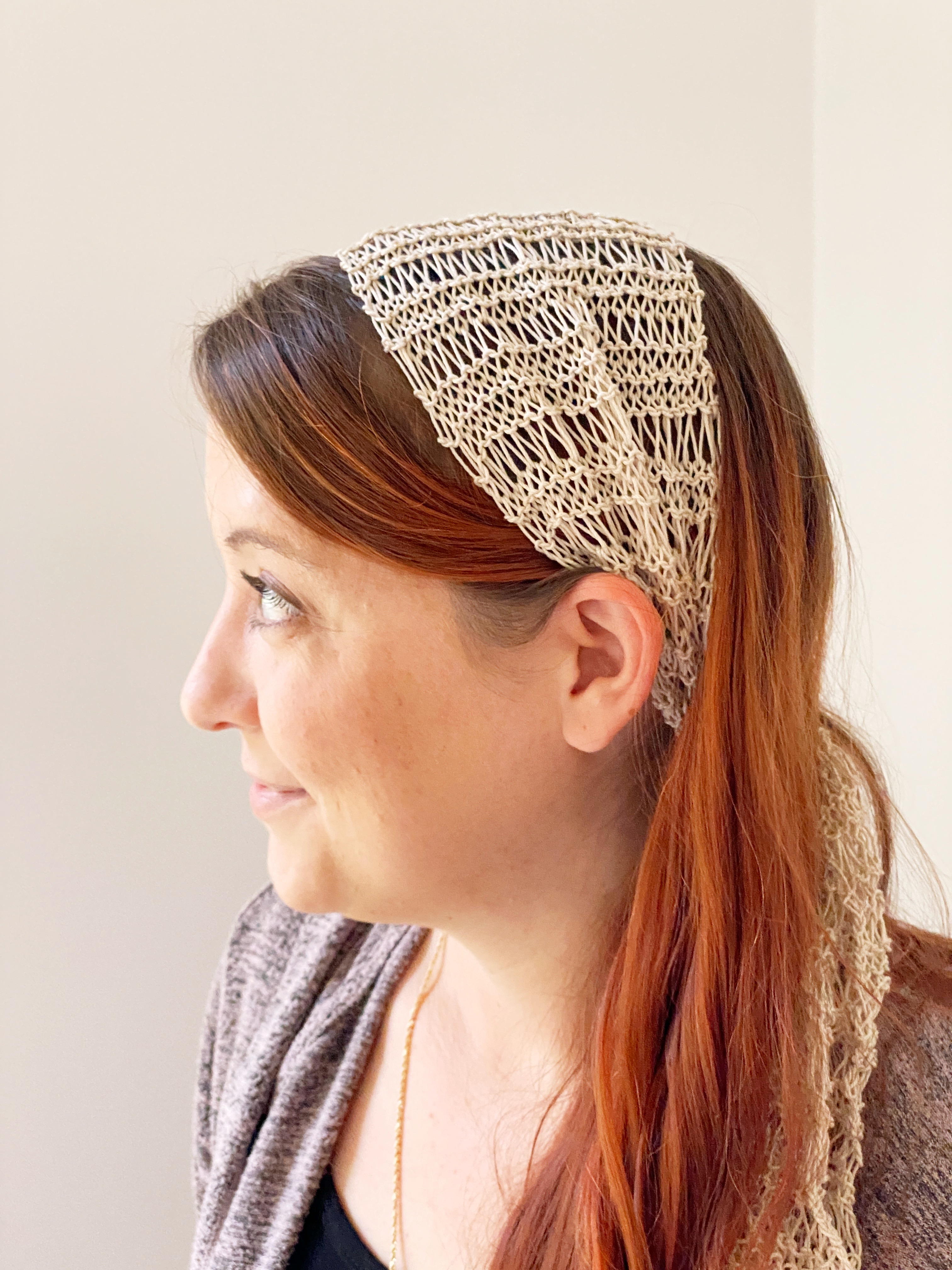 Lace Head Scarf Knitting Pattern | AllFreeKnitting.com