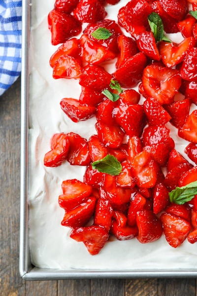 Strawberry Shortcake Sheet Cake