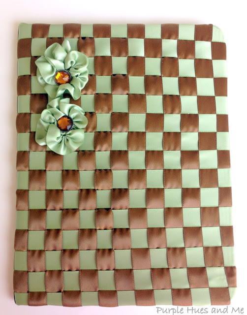 DIY Ribbon Book Cover DIY Ribbon Book Cover