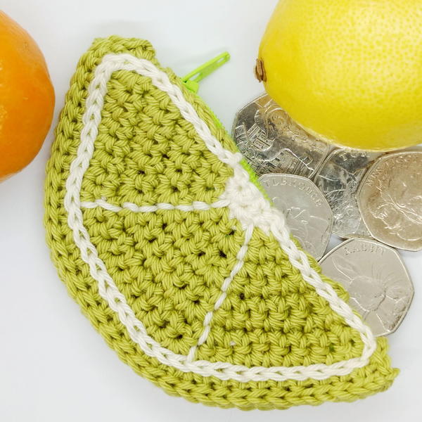 Crochet Lime Coin Purse Crochet Lime Coin Purse