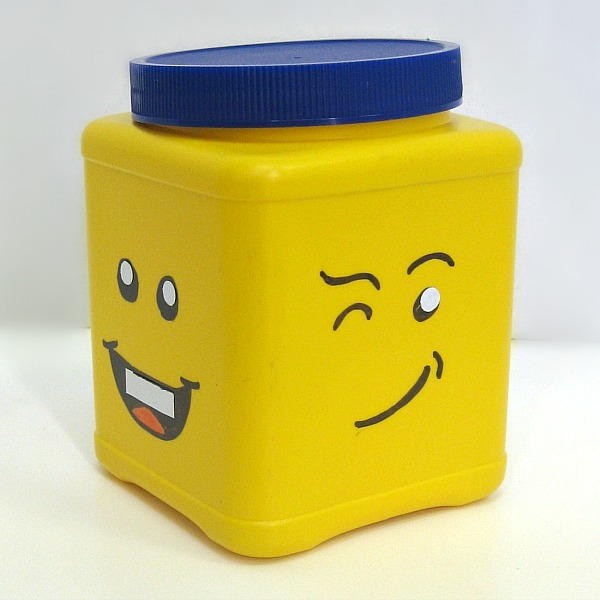 Diy Repurposed Can Lego Head Diy Repurposed Can Lego Head