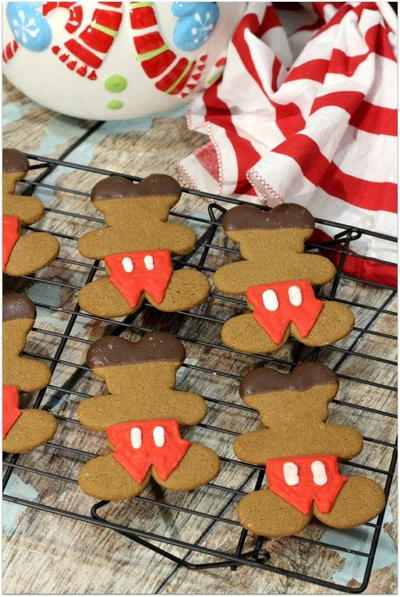 Gingerbread Mickey Mouse Cookies Gingerbread Mickey Mouse Cookies