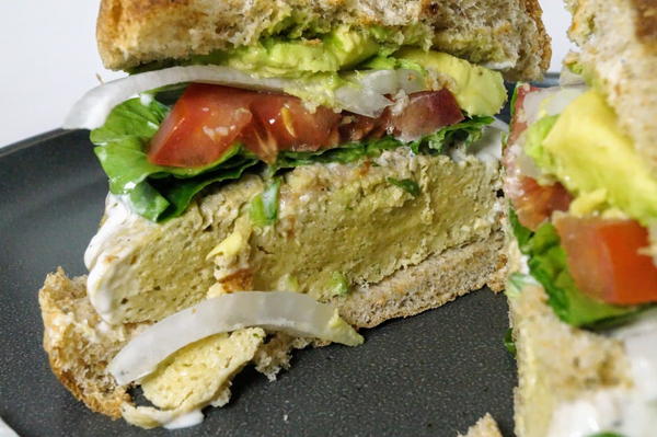 Tender Vegan Lemon Chicken Sandwich Tender Vegan Lemon Chicken Sandwich