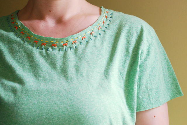 Easy Tee Shirt Embroidery DIY Easy Tee Shirt Embroidery DIY