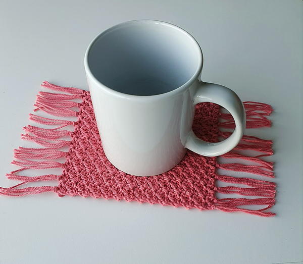 Fringed Mug Rug Fringed Mug Rug