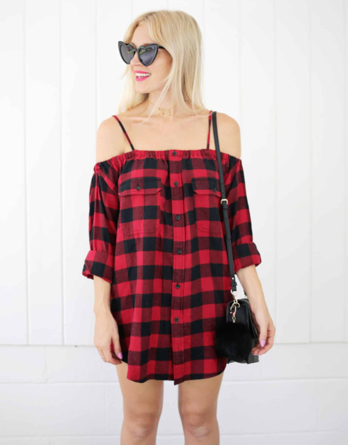 DIY Flannel Shirt Dress DIY Flannel Shirt Dress