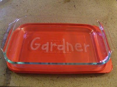 Personalized Casserole Dish Personalized Casserole Dish