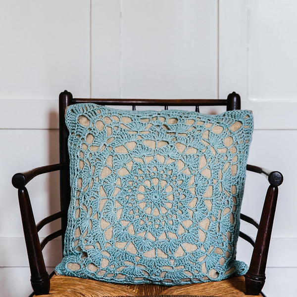 Charleston Lace Crochet Cushion