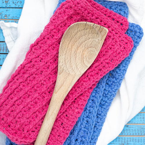 Berry Cabled Dishcloth Berry Cabled Dishcloth