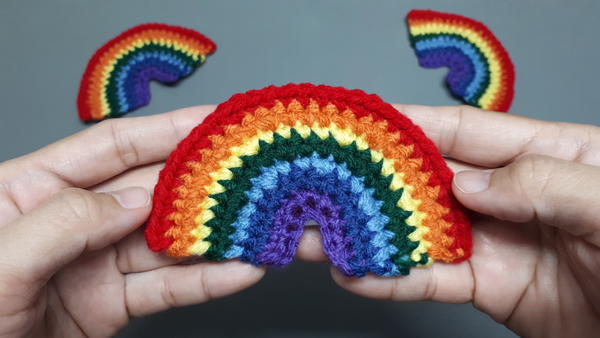Simple Rainbow Applique Simple Rainbow Applique