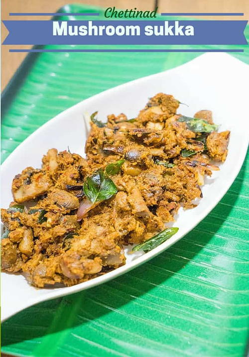 Mushroom Sukka Mushroom Sukka