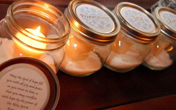 Mason Jar Advent Wreath Mason Jar Advent Wreath