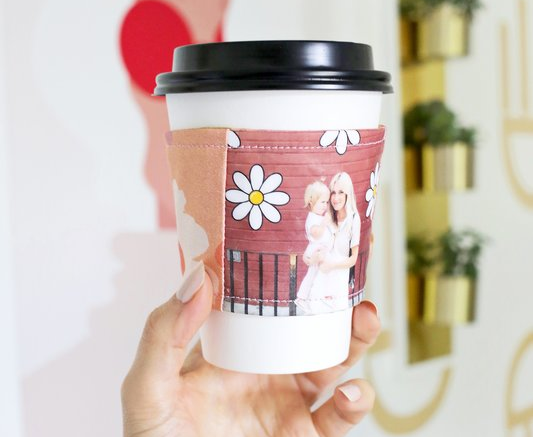 DIY Coffee Cozy with Photograph DIY Coffee Cozy with Photograph