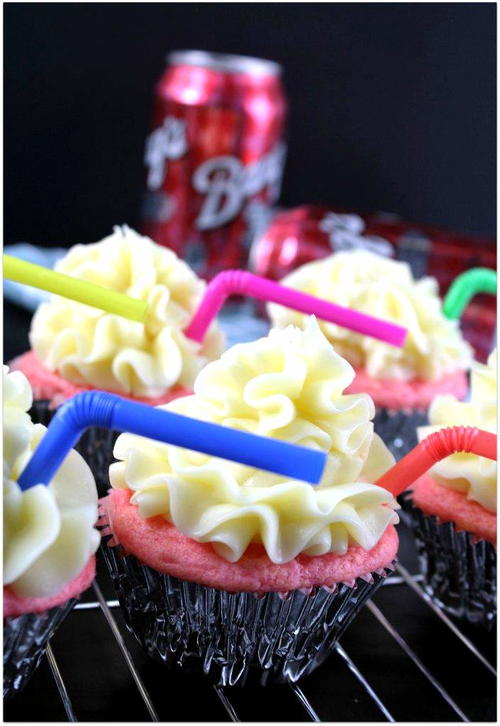 Red Cream Soda Cupcakes Red Cream Soda Cupcakes