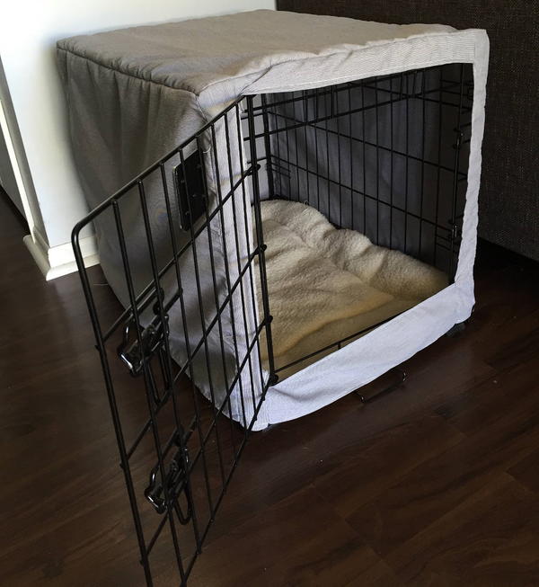 Easy DIY Dog Crate Cover Easy DIY Dog Crate Cover