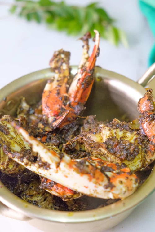 Crab Curry Leaves Pepper Fry Crab Curry Leaves Pepper Fry