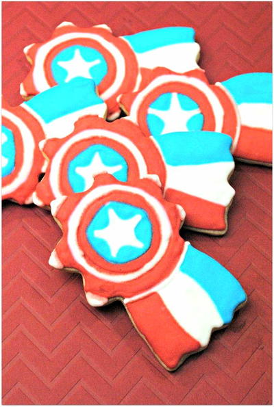Captain America Cookies Captain America Cookies