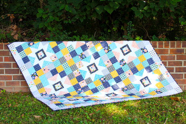 Geometric Patchwork Quilt Pattern Geometric Patchwork Quilt Pattern