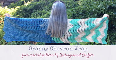Bold Chevron Crochet Wrap