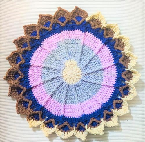 Textured Mandala Doily Textured Mandala Doily