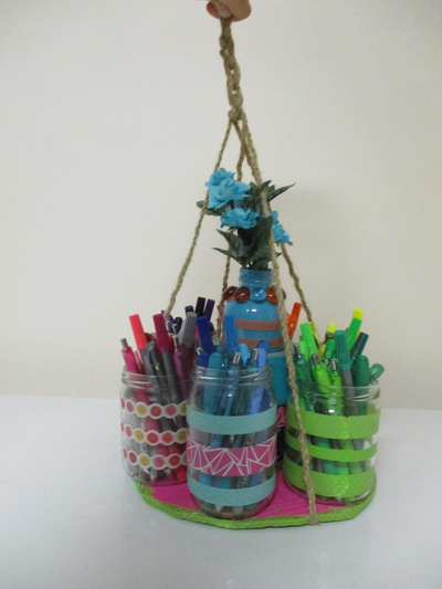 Easy, Colorful Pen/Craft Organizer