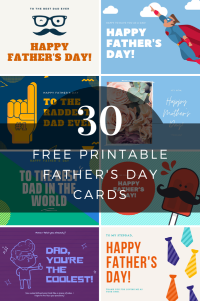30 Free Printable Fathers Day Cards 30 Free Printable Fathers Day Cards