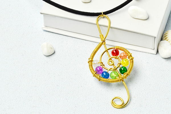 Beebeecraft Tutorials On How To Make Musical Note Wrapped Necklace Beebeecraft Tutorials On How To Make Musical Note Wrapped Necklace