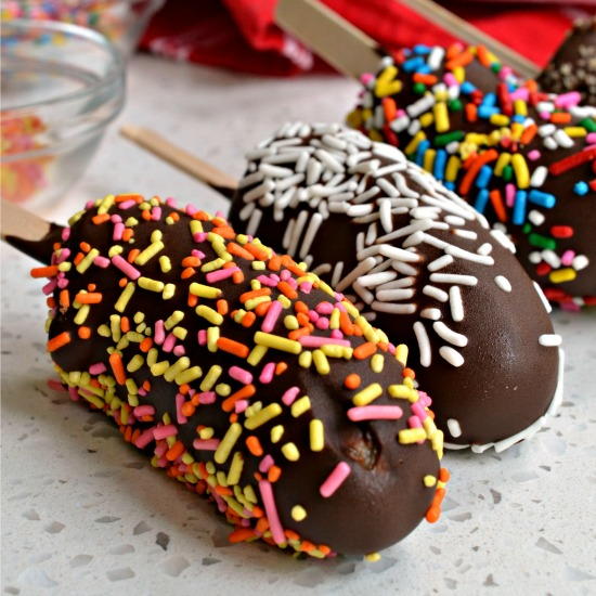 Chocolate Dipped Frozen Bananas Chocolate Dipped Frozen Bananas