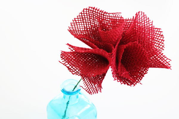 Simple Burlap Flower Simple Burlap Flower