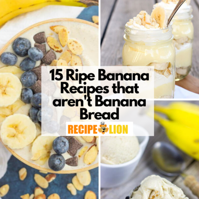 15 Ripe Banana Recipes that aren't Banana Bread